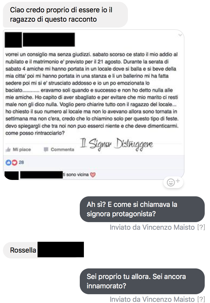 IL CASO DELLO SPOGLIARELLISTA INNAMORATO