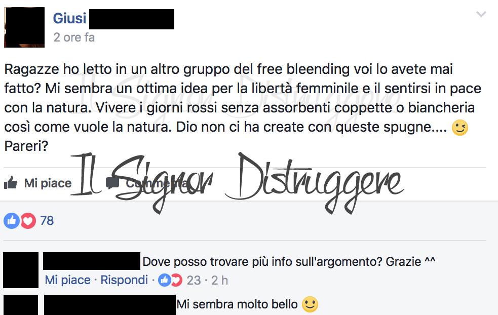 LA FOLLE MODA DEL FREEBLEEDING