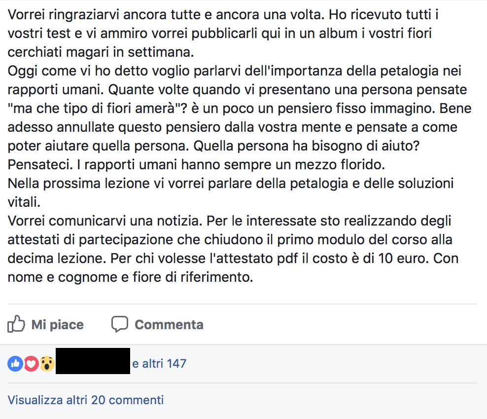 LA PETALOGIA - Lezione 6
