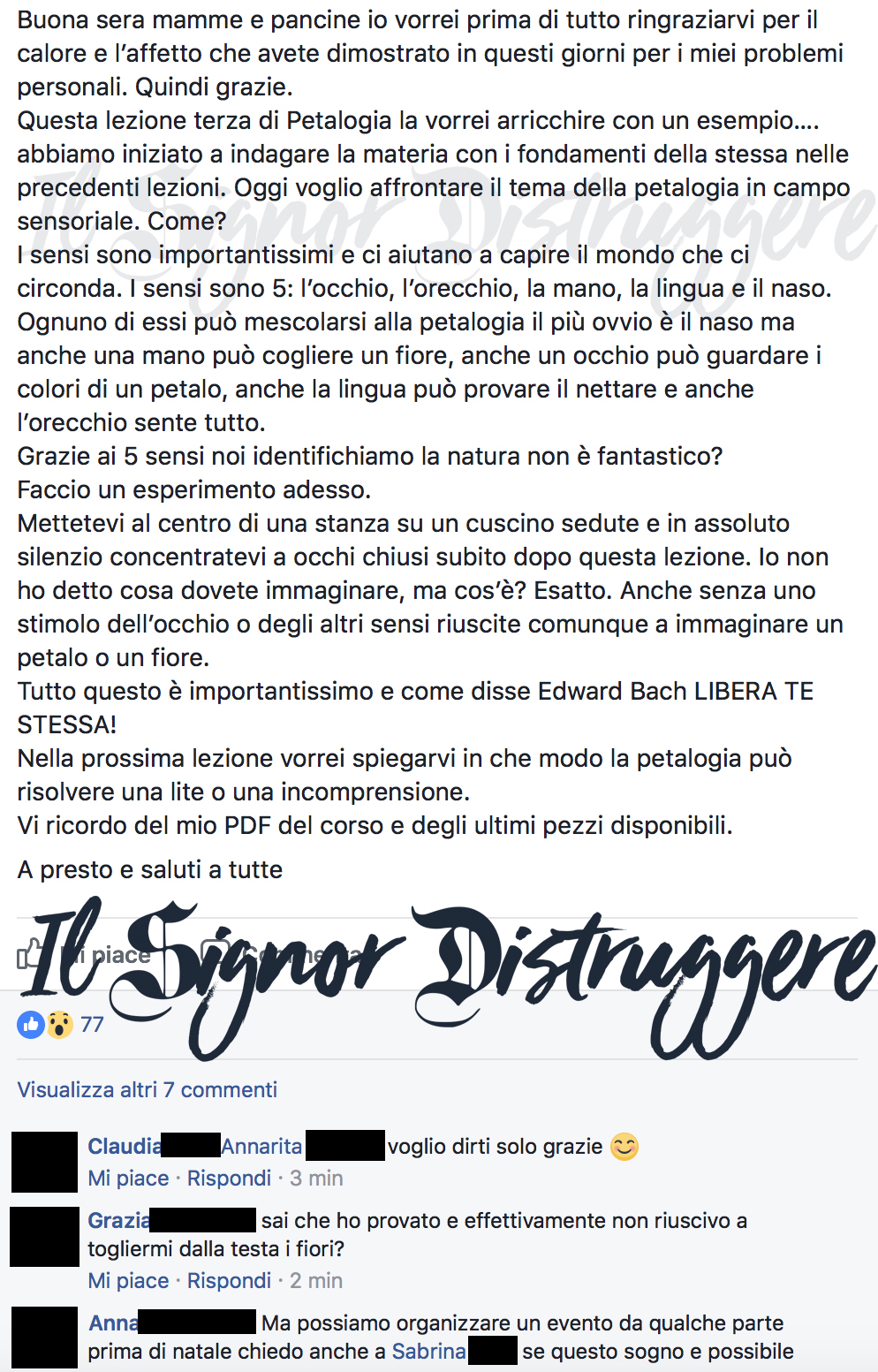 LA PETALOGIA - Lezione 3