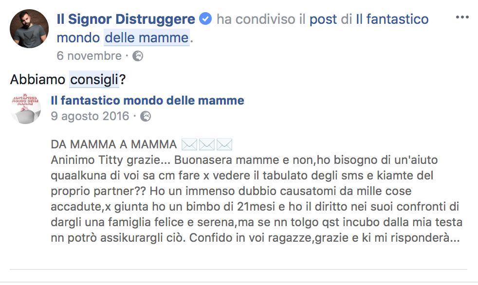 LA VERITA' SULLE MAMME PANCINE