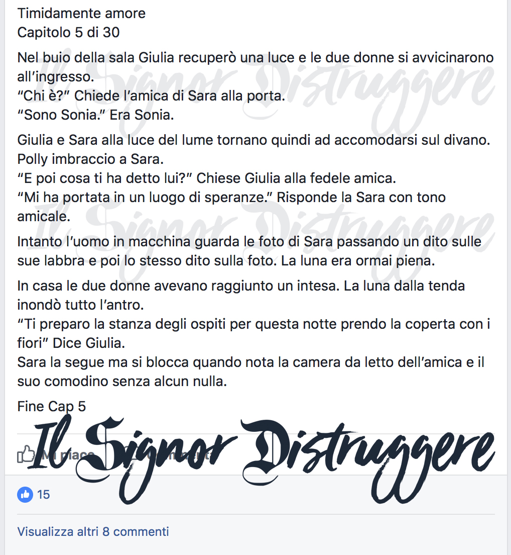 TIMIDAMENTE AMORE CAP 5 - Alla luce di un lume
