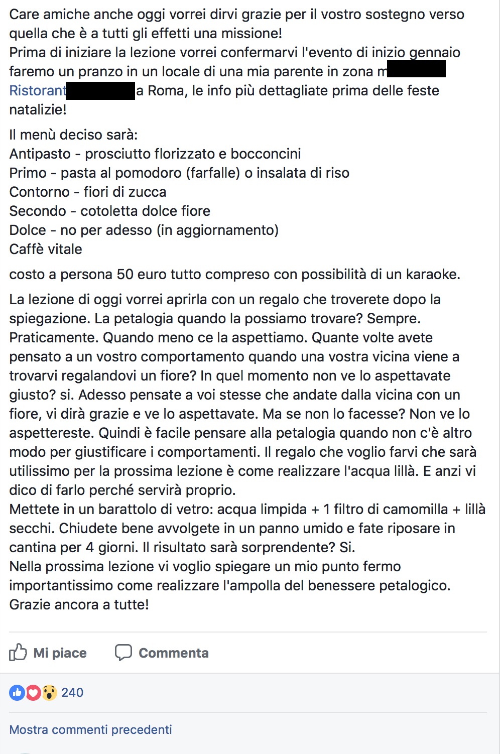 LA PETALOGIA - Lezione 8
