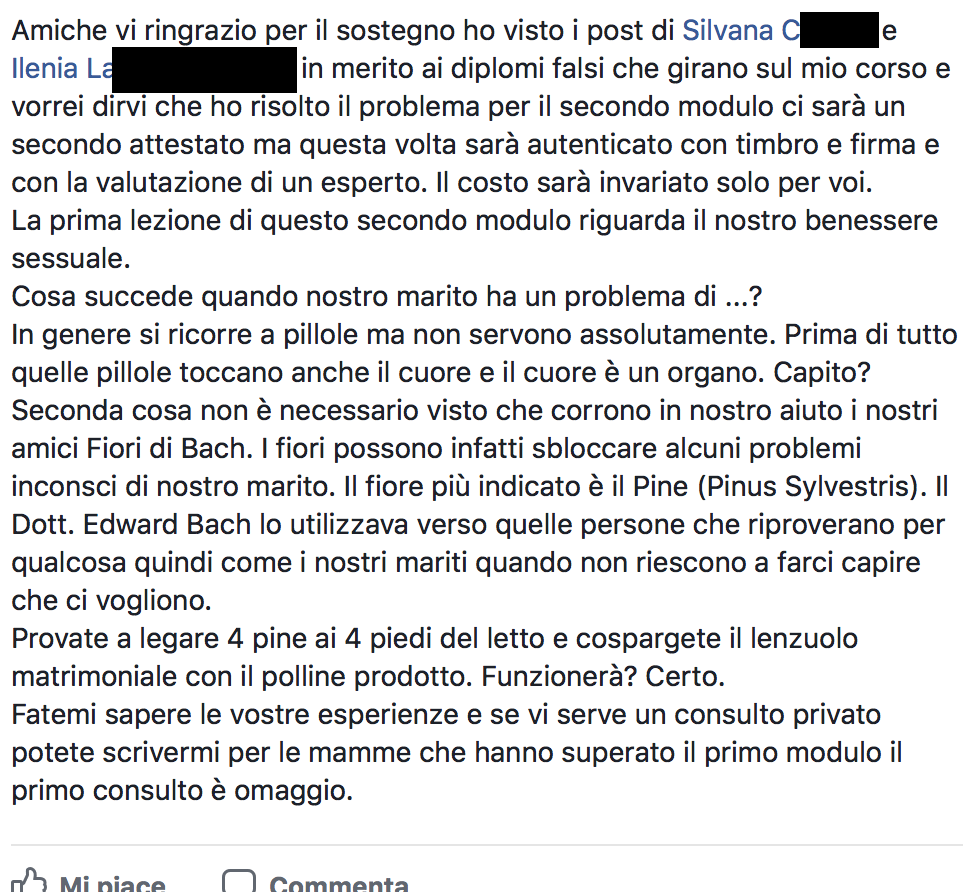 LA PETALOGIA - Secondo modulo