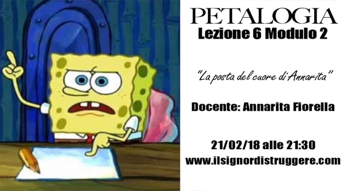 LA PETALOGIA - LEZIONE 6 MODULO 2 - 