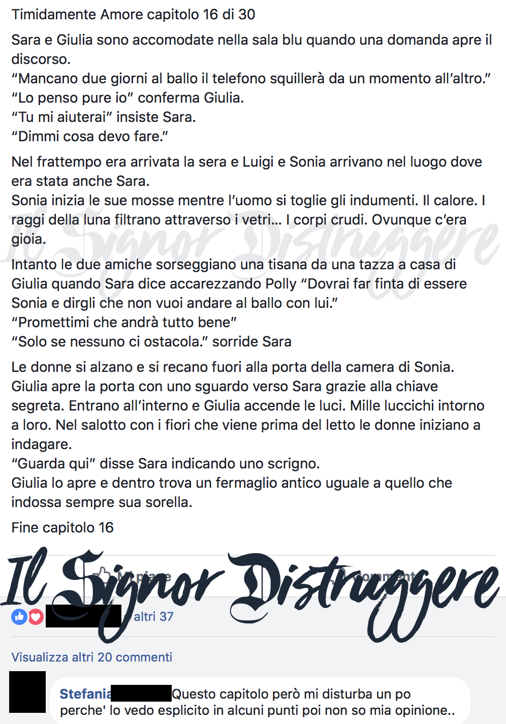 TIMIDAMENTE AMORE CAP 16 - La stanza di Sonia