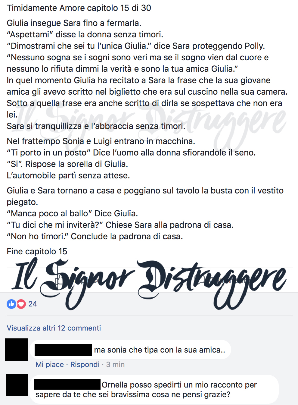 TIMIDAMENTE AMORE CAP 15 - Nessun Timore
