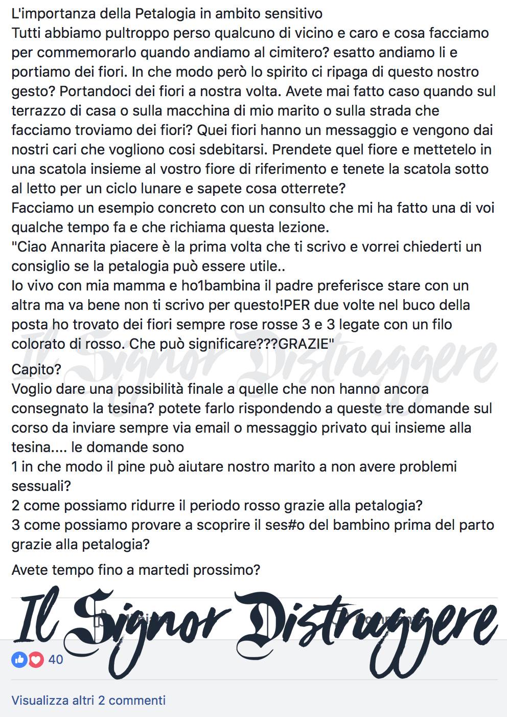 LA PETALOGIA - LEZIONE 16 MODULO 2