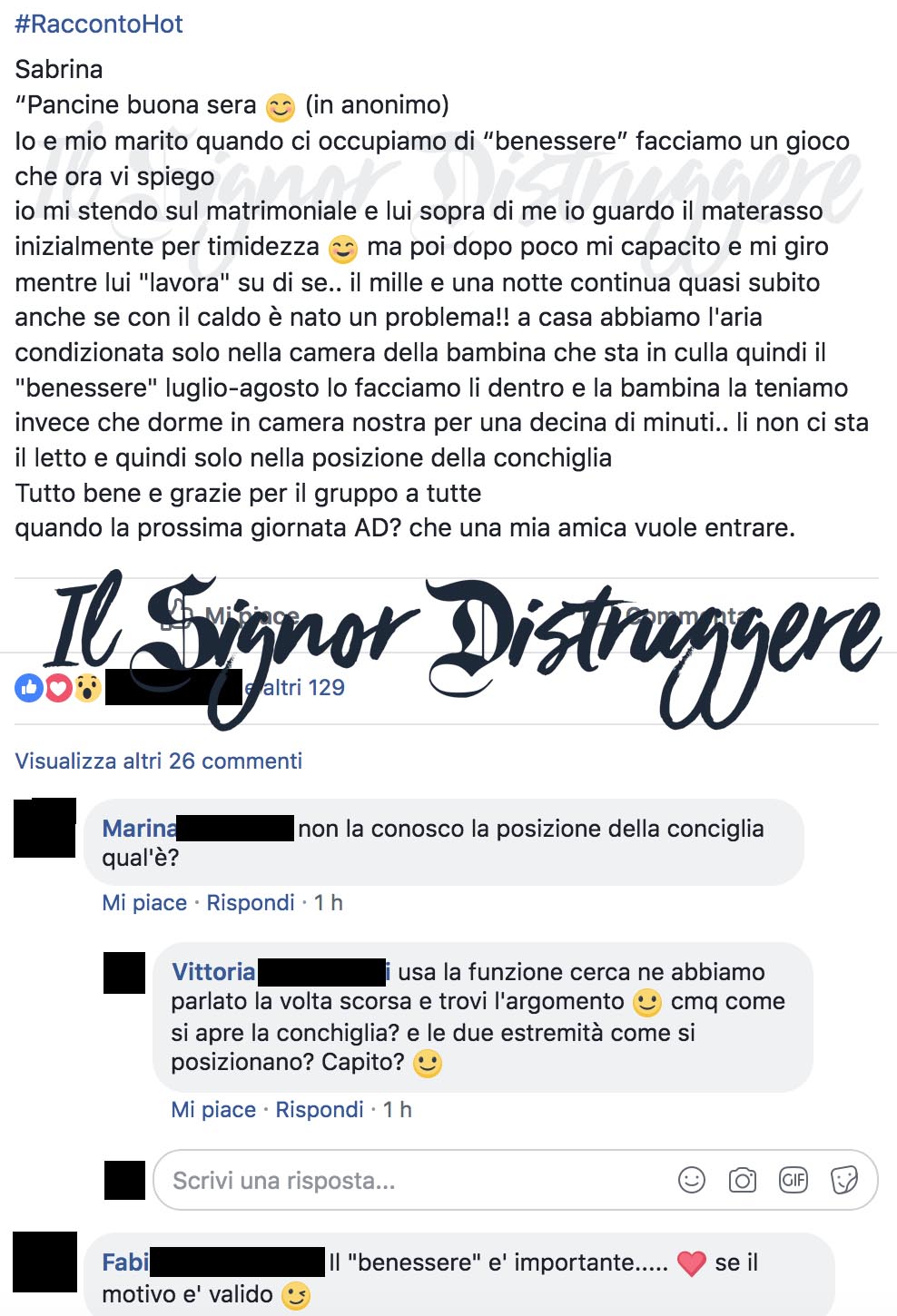 LA POSIZIONE DELLA CONCHIGLIA