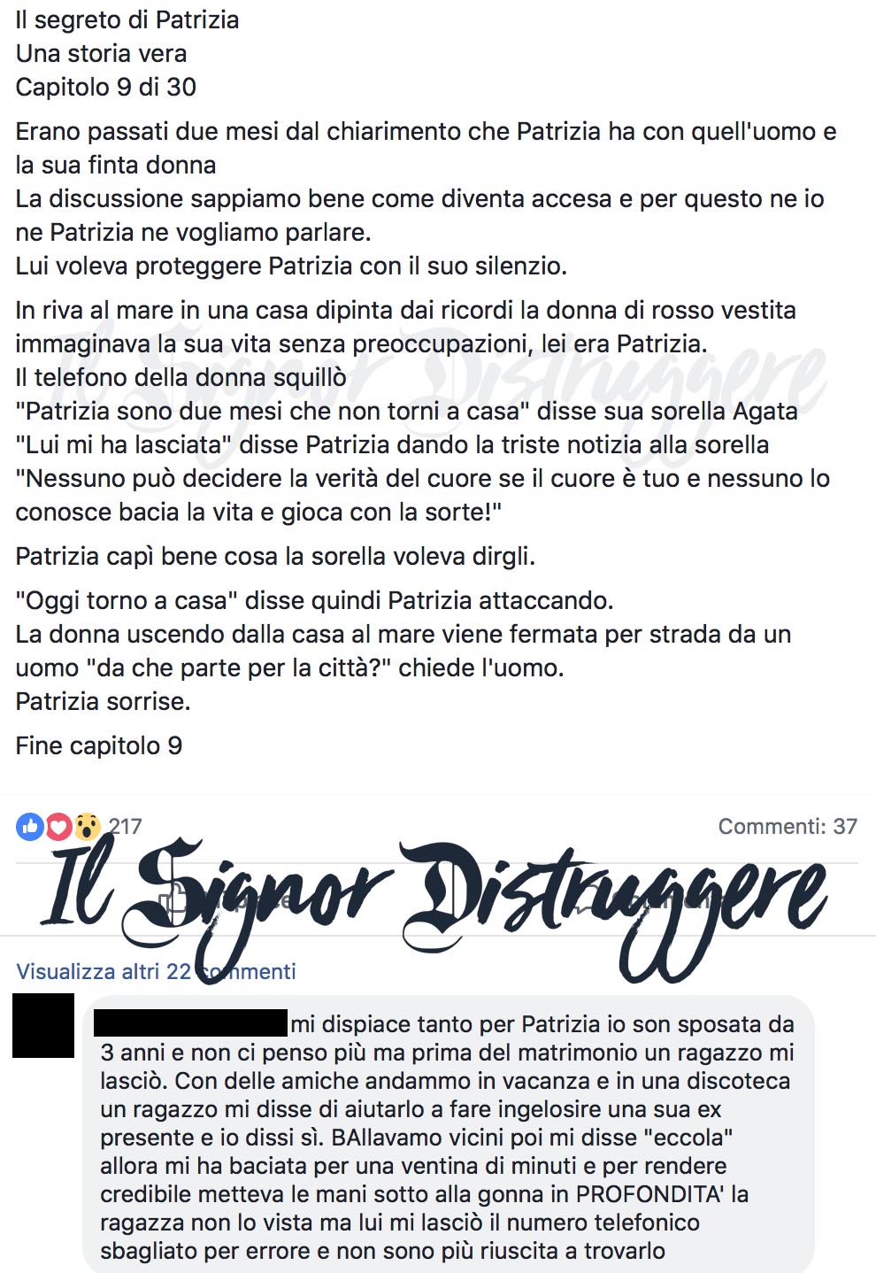 Il SEGRETO DI PATRIZIA CAP 9 - "Due mesi dopo"