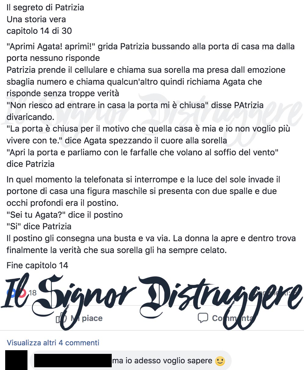 IL SEGRETO DI PATRIZIA CAP 14 - "Sfrattata"