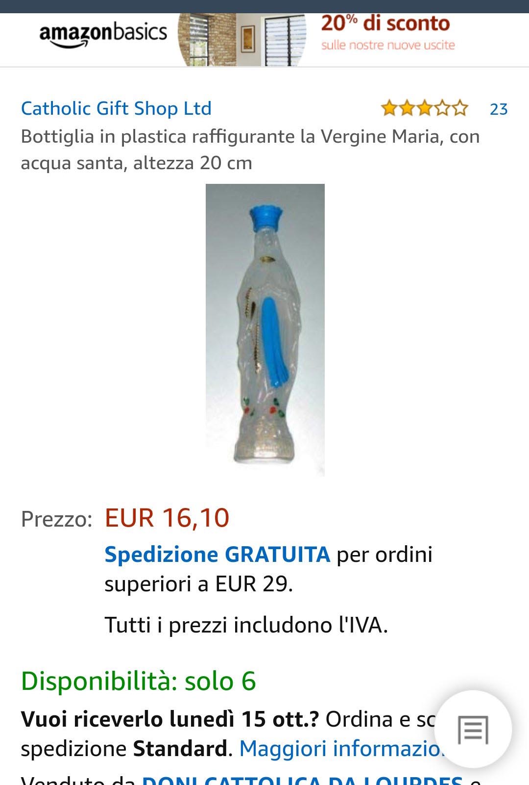 ACQUA EVIAN "CHIARA FERRAGNI" - LA PRECISAZIONE