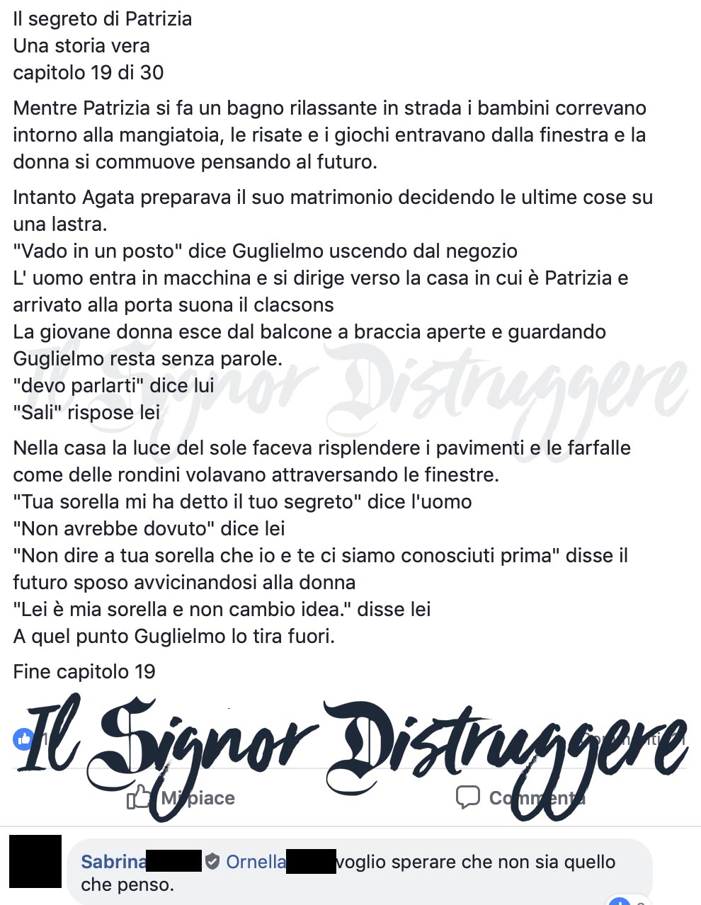 IL SEGRETO DI PATRIZIA CAP 19 - "La visita"