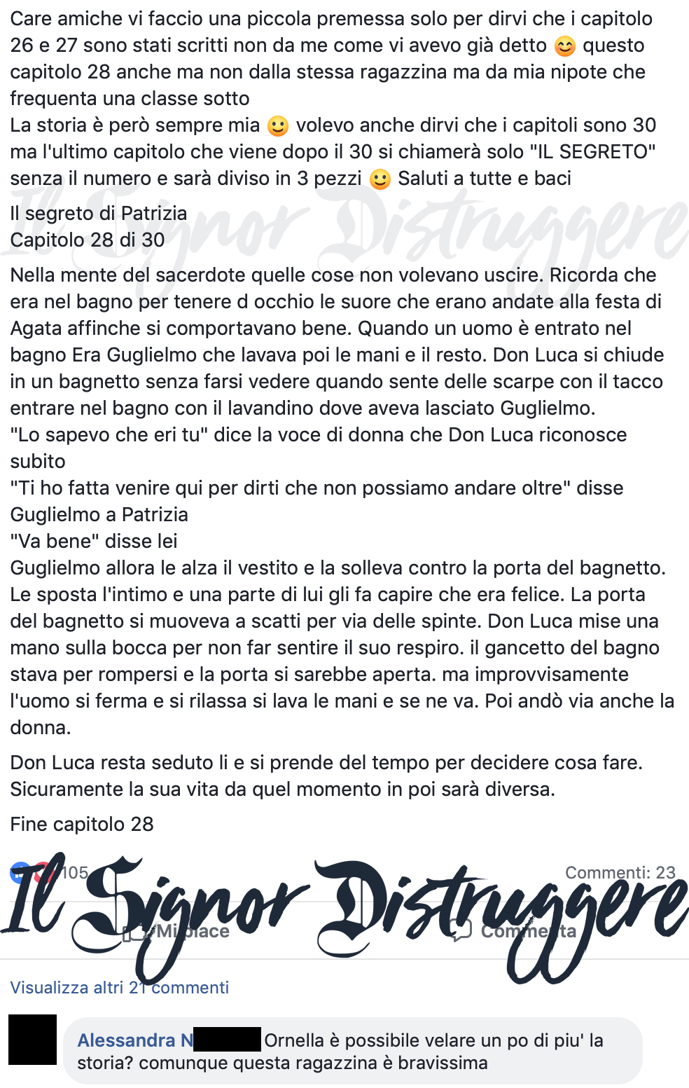 IL SEGRETO DI PATRIZIA CAP 28 - "I ricordi di Don Luca"