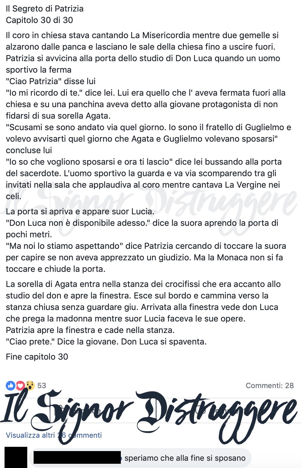 IL SEGRETO DI PATRIZIA CAP 30 - "Nello studio di don Luca"