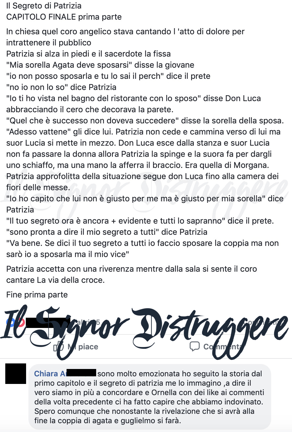IL SEGRETO DI PATRIZIA CAP 31 - "Il segreto 1 di 3"