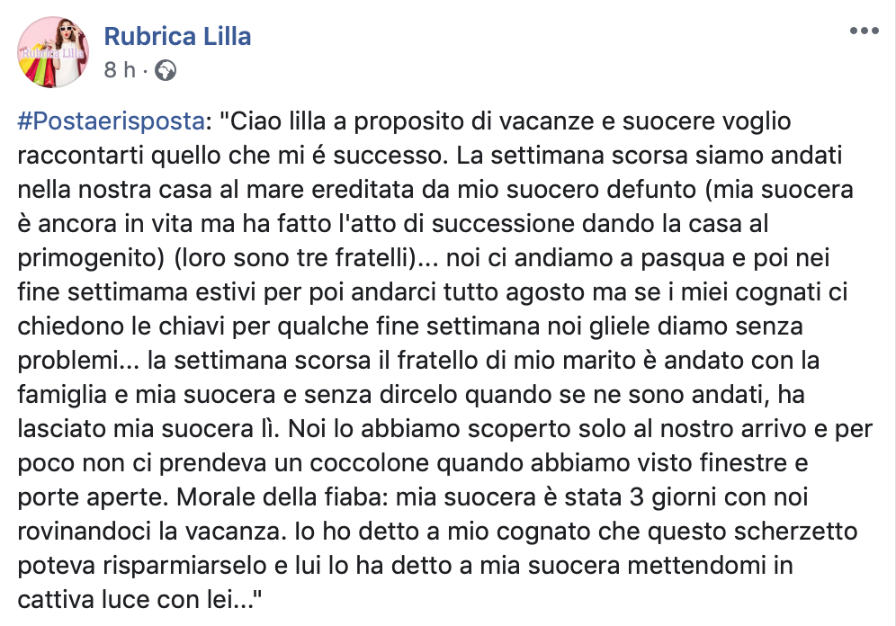 Rubrica Disagio - La casa al mare