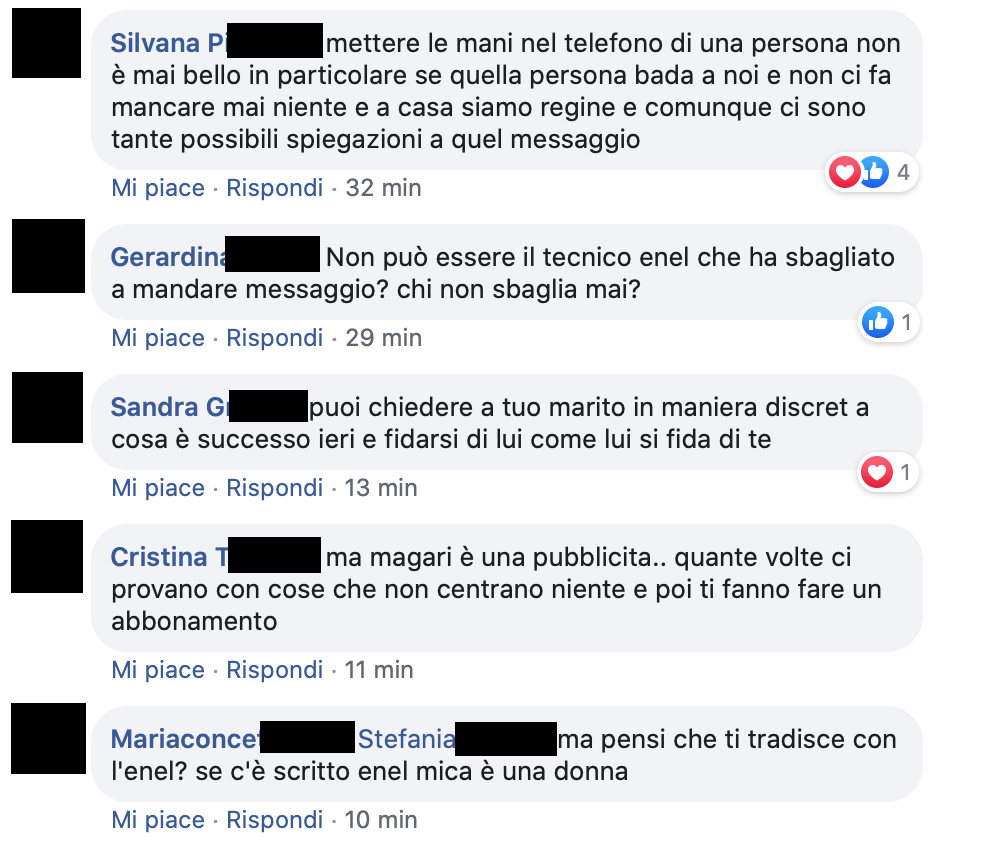 Mio marito mi tradisce con l'enel?