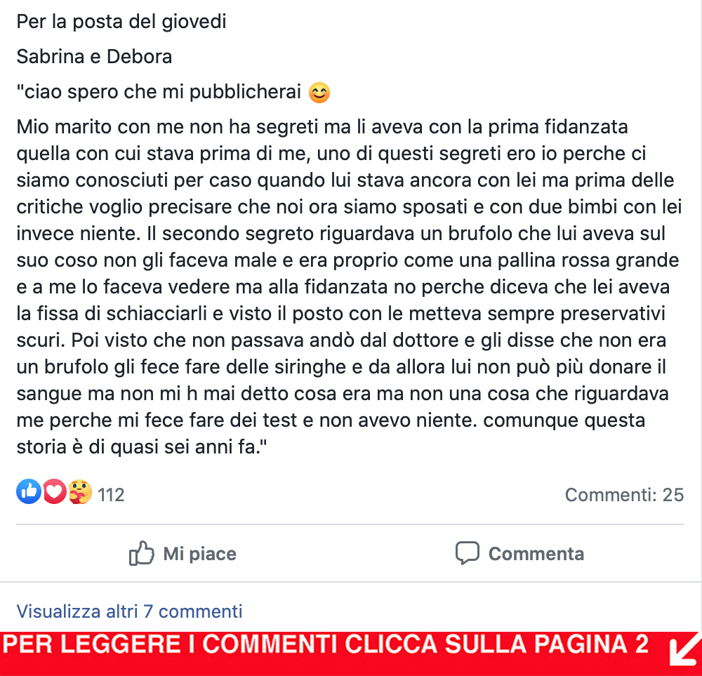 I SEGRETI DEI NOSTRI MARITI ep 113 - "Il brufolo"