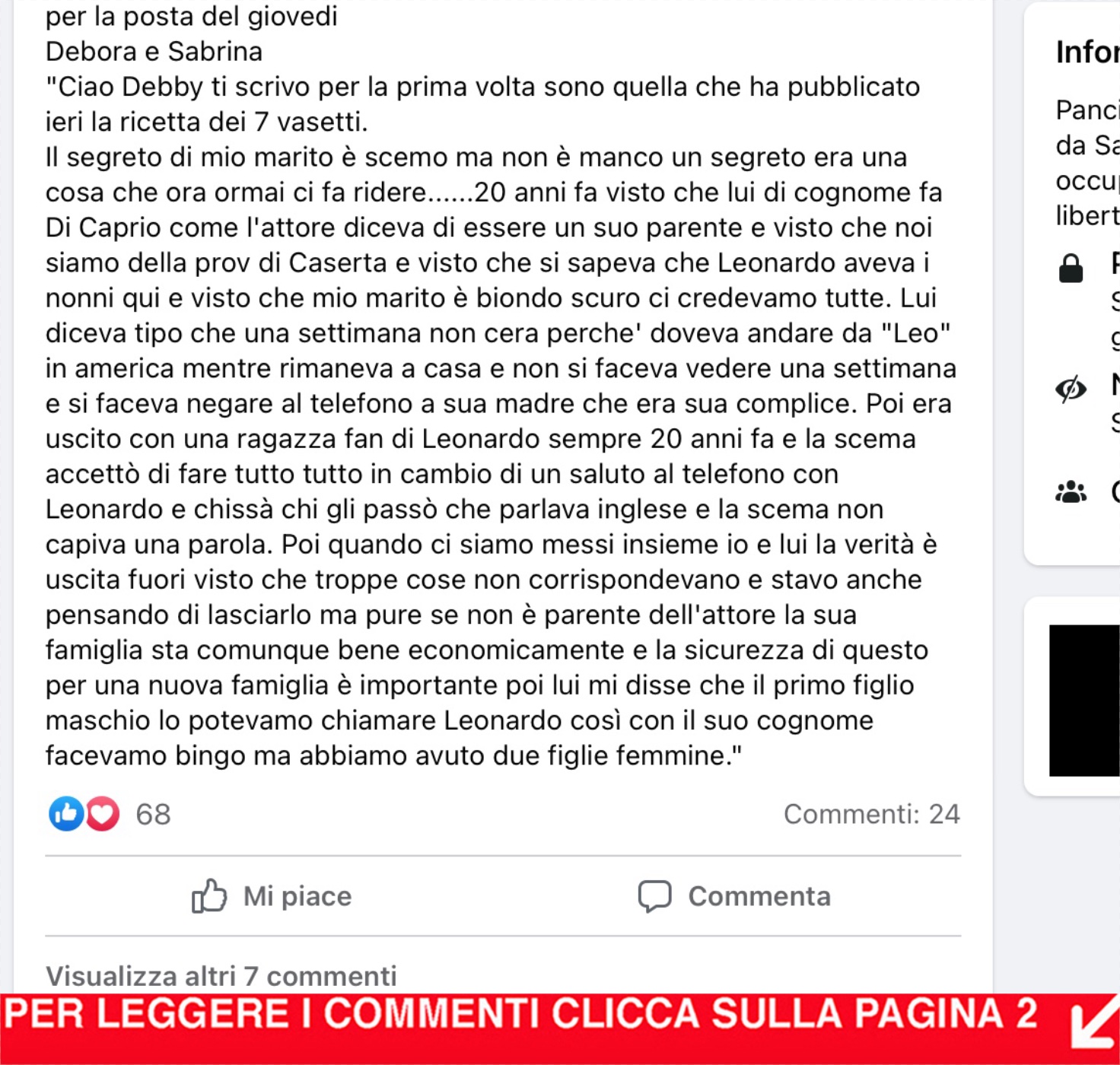 I SEGRETI DEI NOSTRI MARITI ep 130 - "Leonardo Di Caprio"