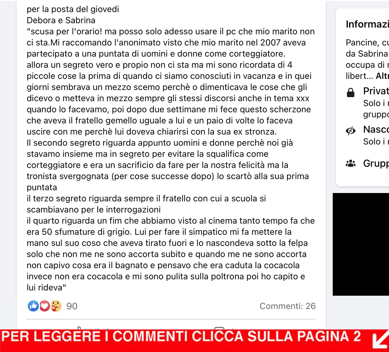 I SEGRETI DEI NOSTRI MARITI ep 136 "I 4 piccoli segreti"