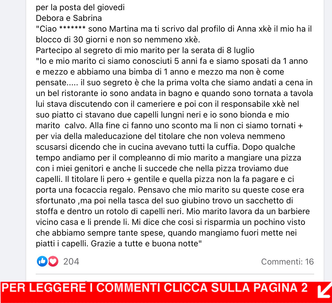 I SEGRETI DEI NOSTRI MARITI ep 155 - "Il pelo nell'uovo"