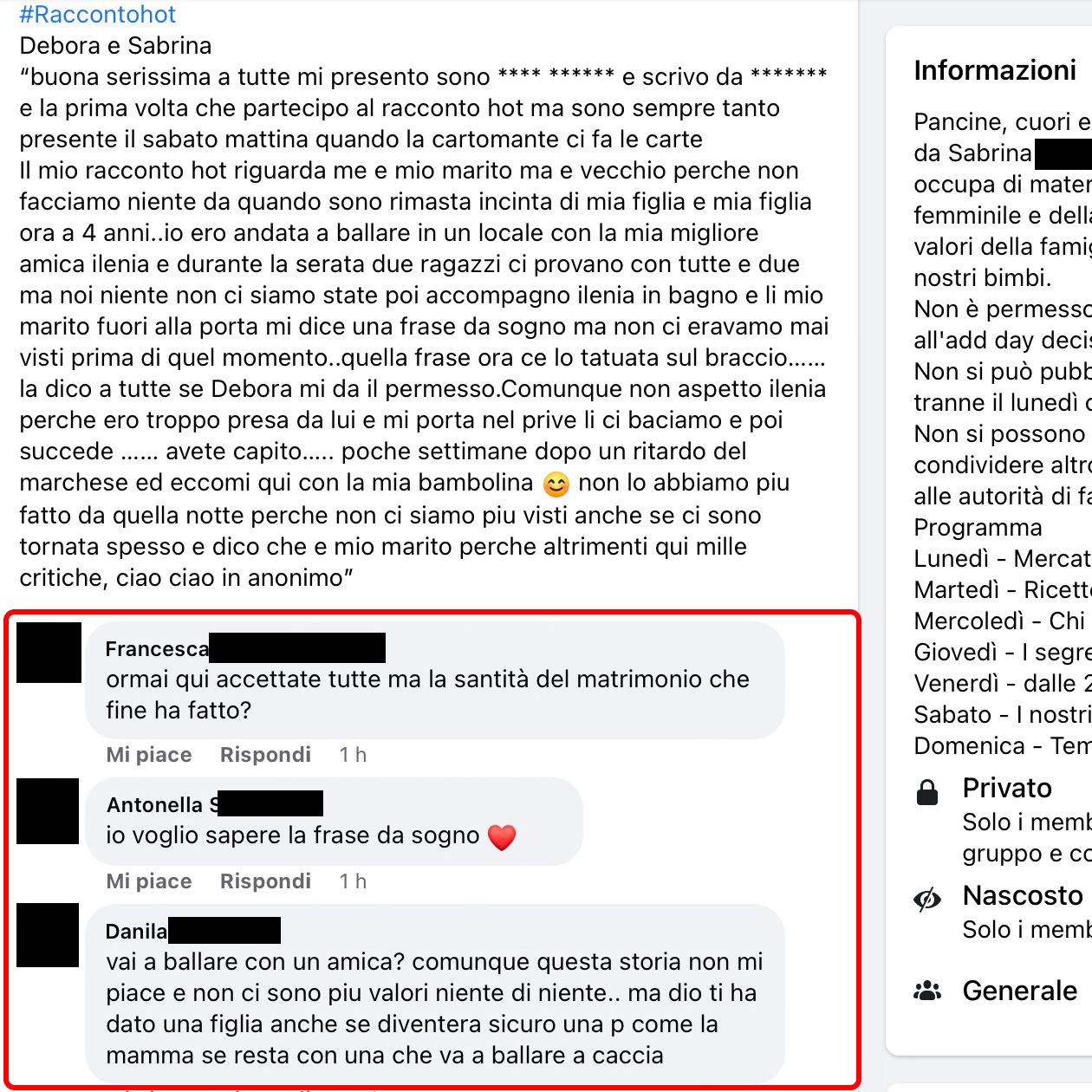 La frase da sogno