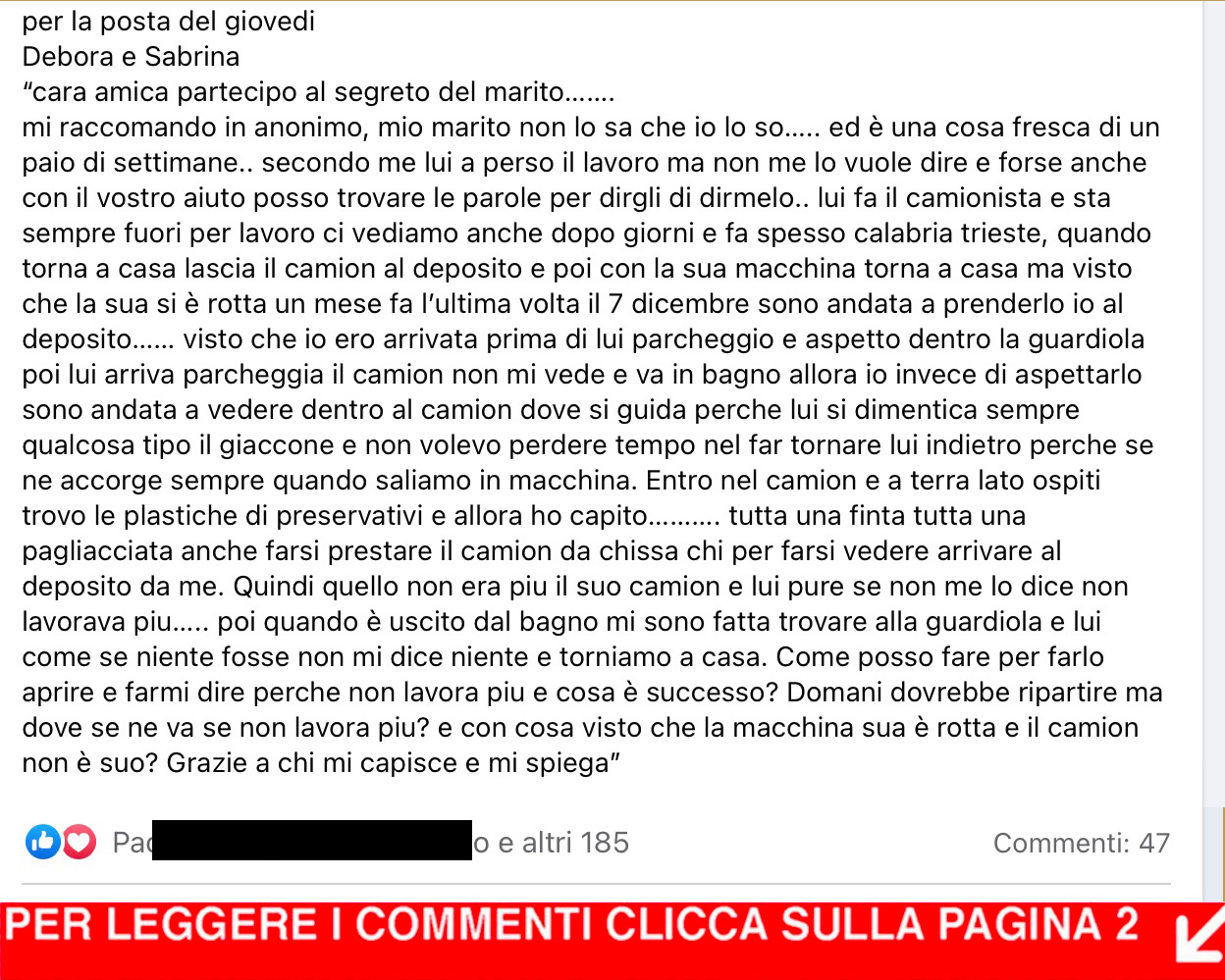 I SEGRETI DEI NOSTRI MARITI ep 181  - "Il camionista"