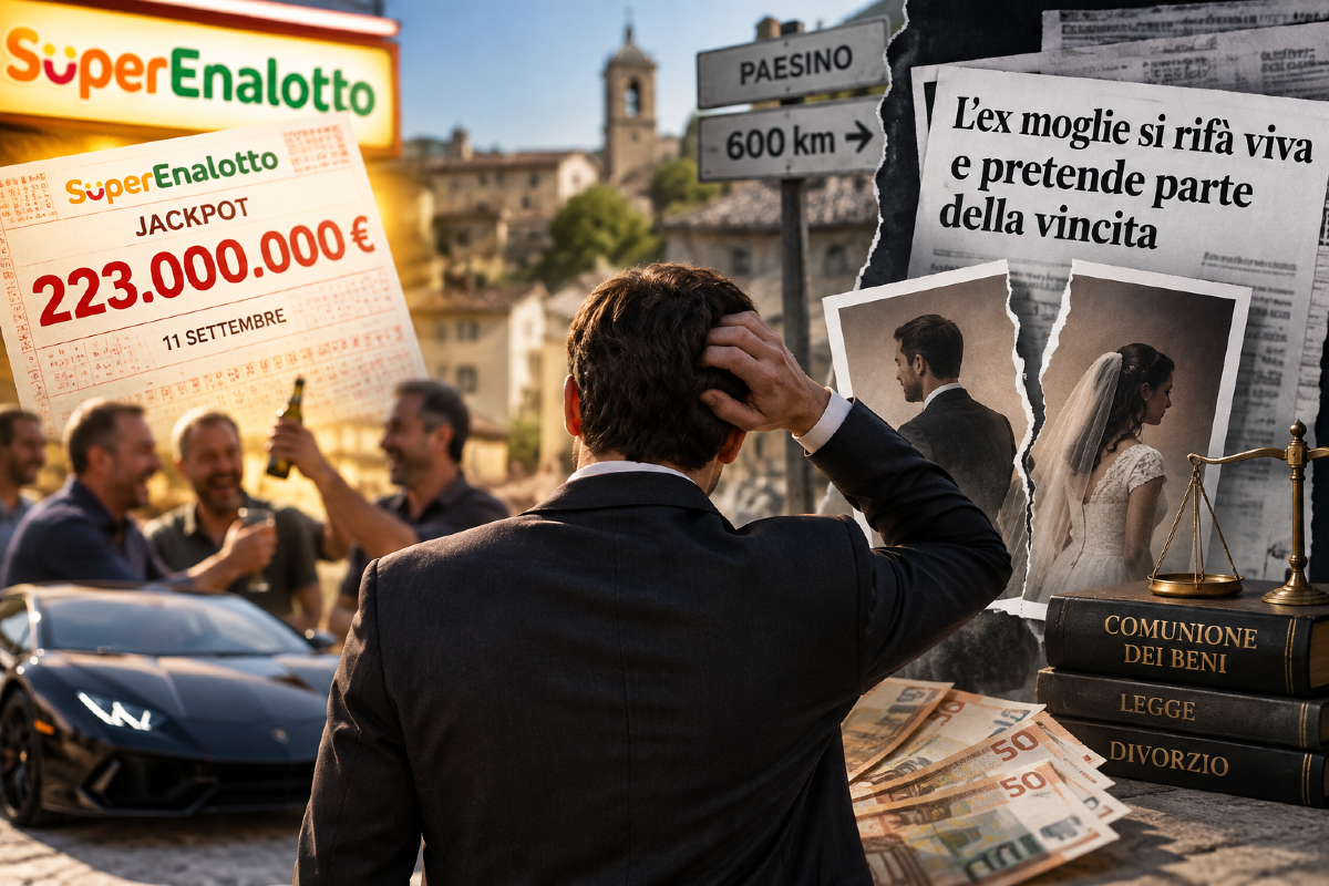 Vince 223 milioni, la moglie ne vuole la metà. Statece. - 